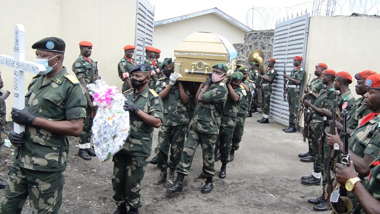 DES HONNEURS RENDUS AU COLONEL PAPY ALEGE A GOMA