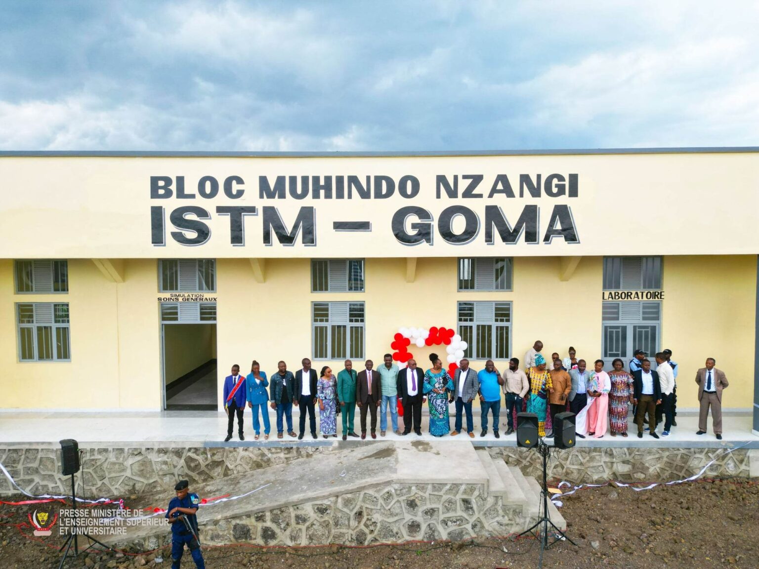 VUE DU BLOC MUHINDO NZANGI INAUGURE A L ISTM GOMA