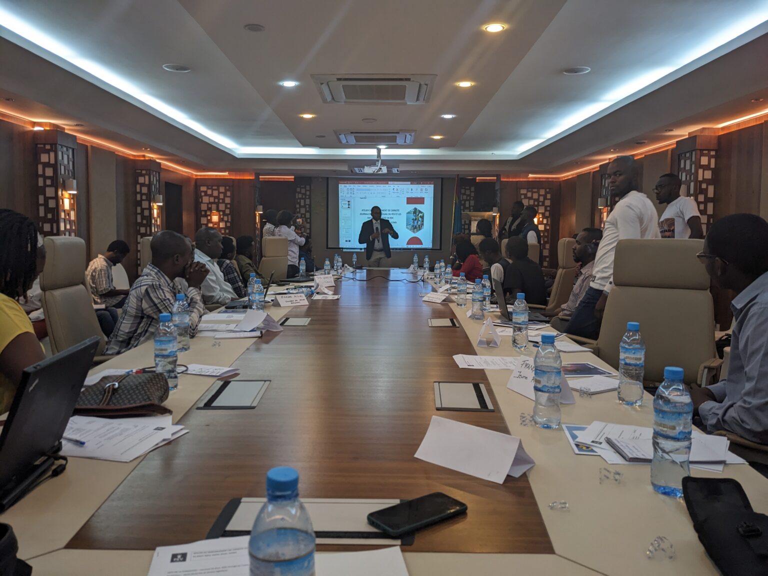 vue des journalistes en formation